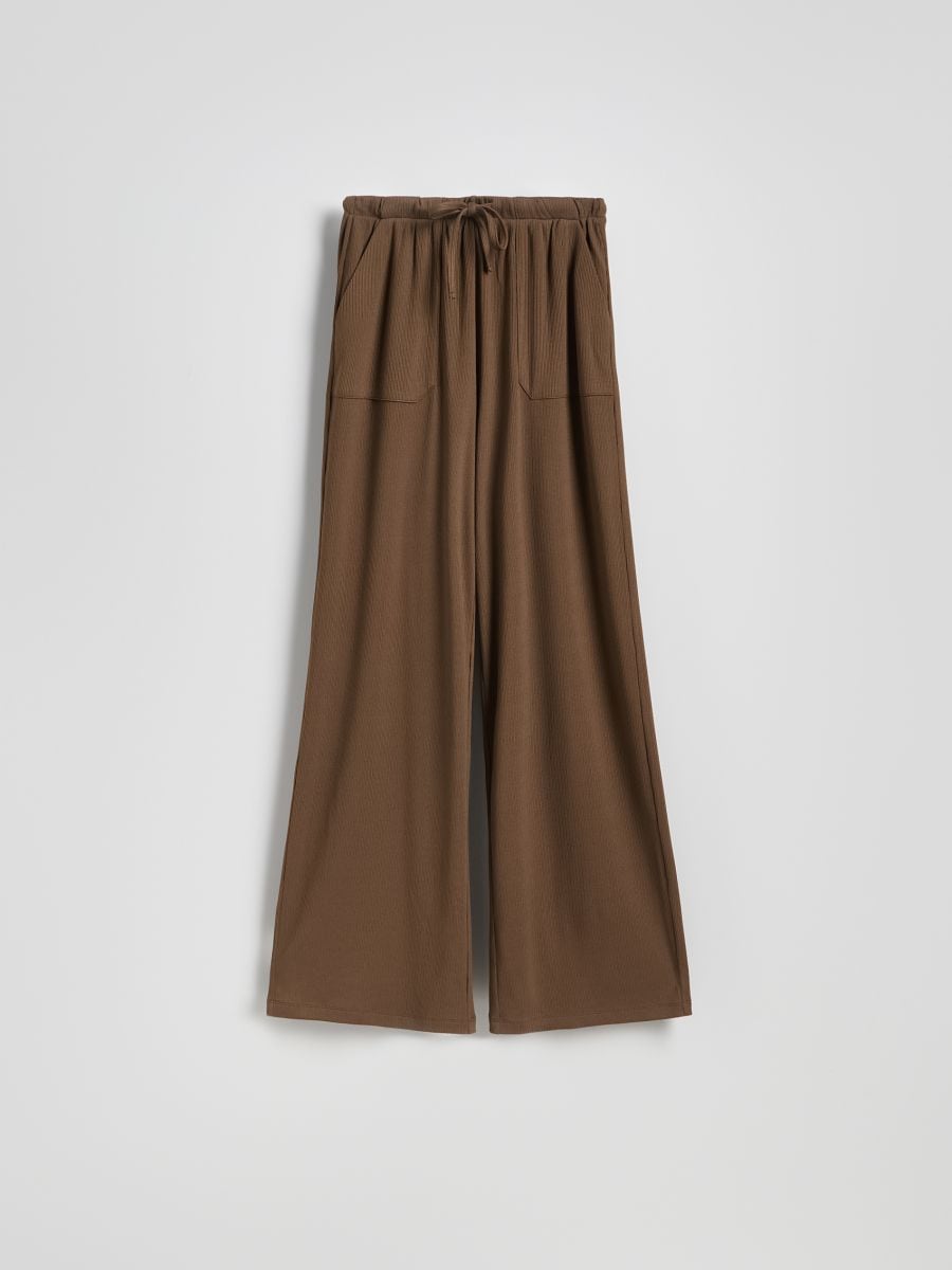 LADIES` TROUSERS - tmavě hnědá - RESERVED - 5