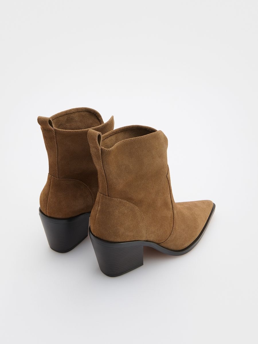 Ankelboots i läder - BRUN - RESERVED - 3
