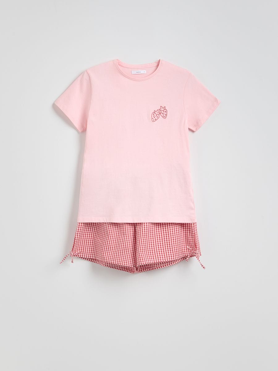 Two piece pyjama set - red - RESERVED - 4