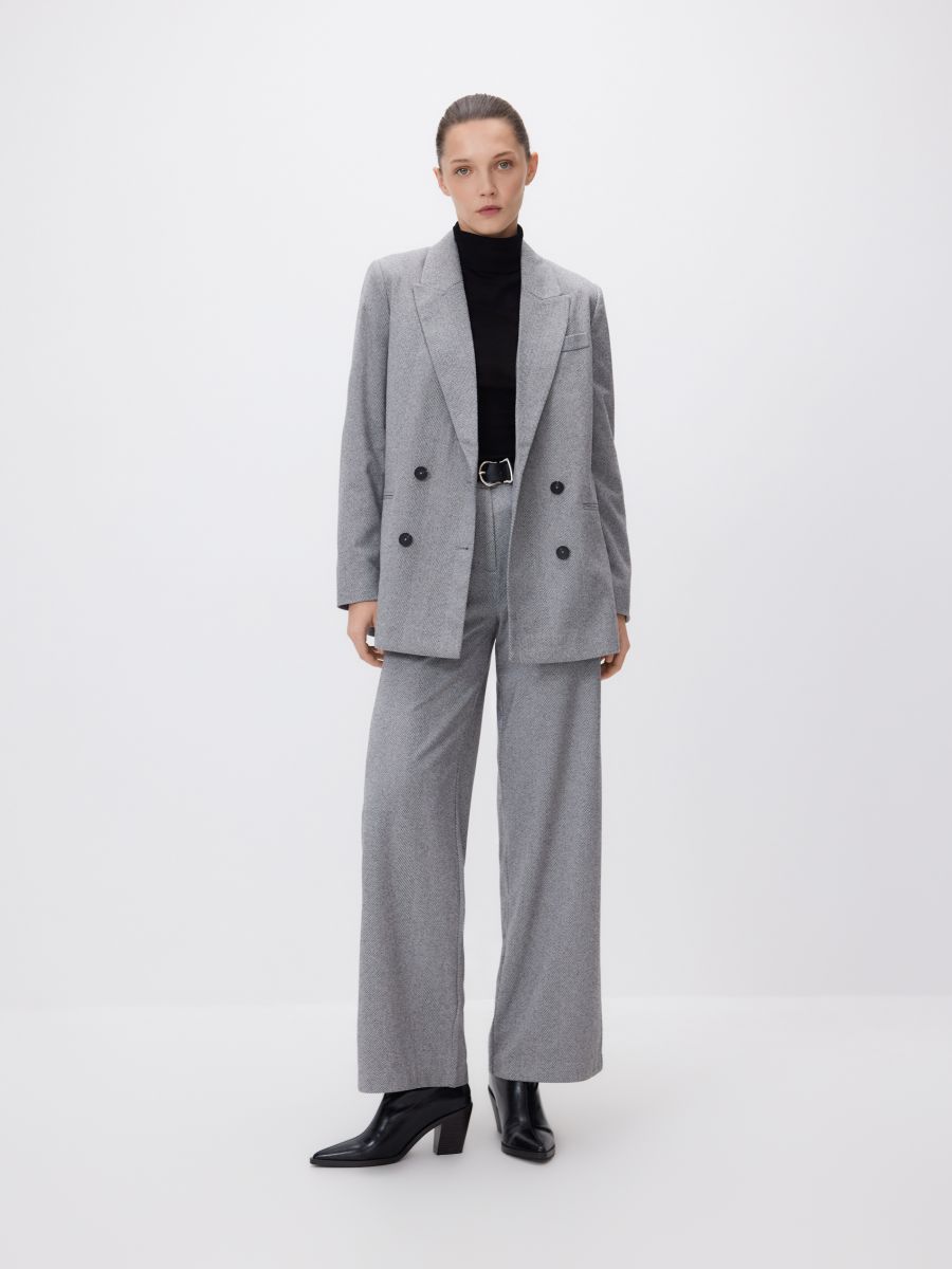 Kahe rea bleiser kalas luust mustriga - tumehall - RESERVED