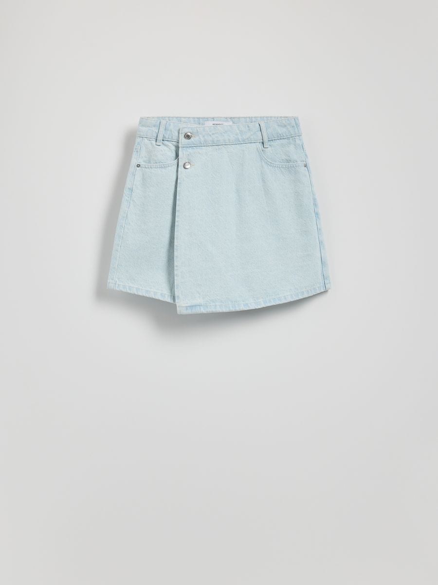 Denim-Skort - blau - RESERVED