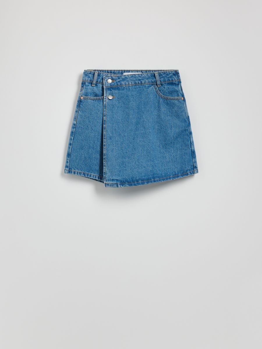 Denim-Skort - Hell blau - RESERVED