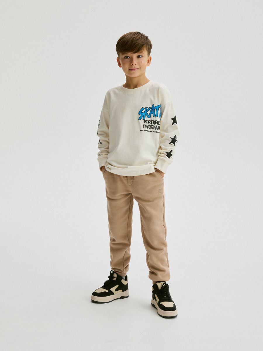 Jogger sweatpants - beige - RESERVED - 8
