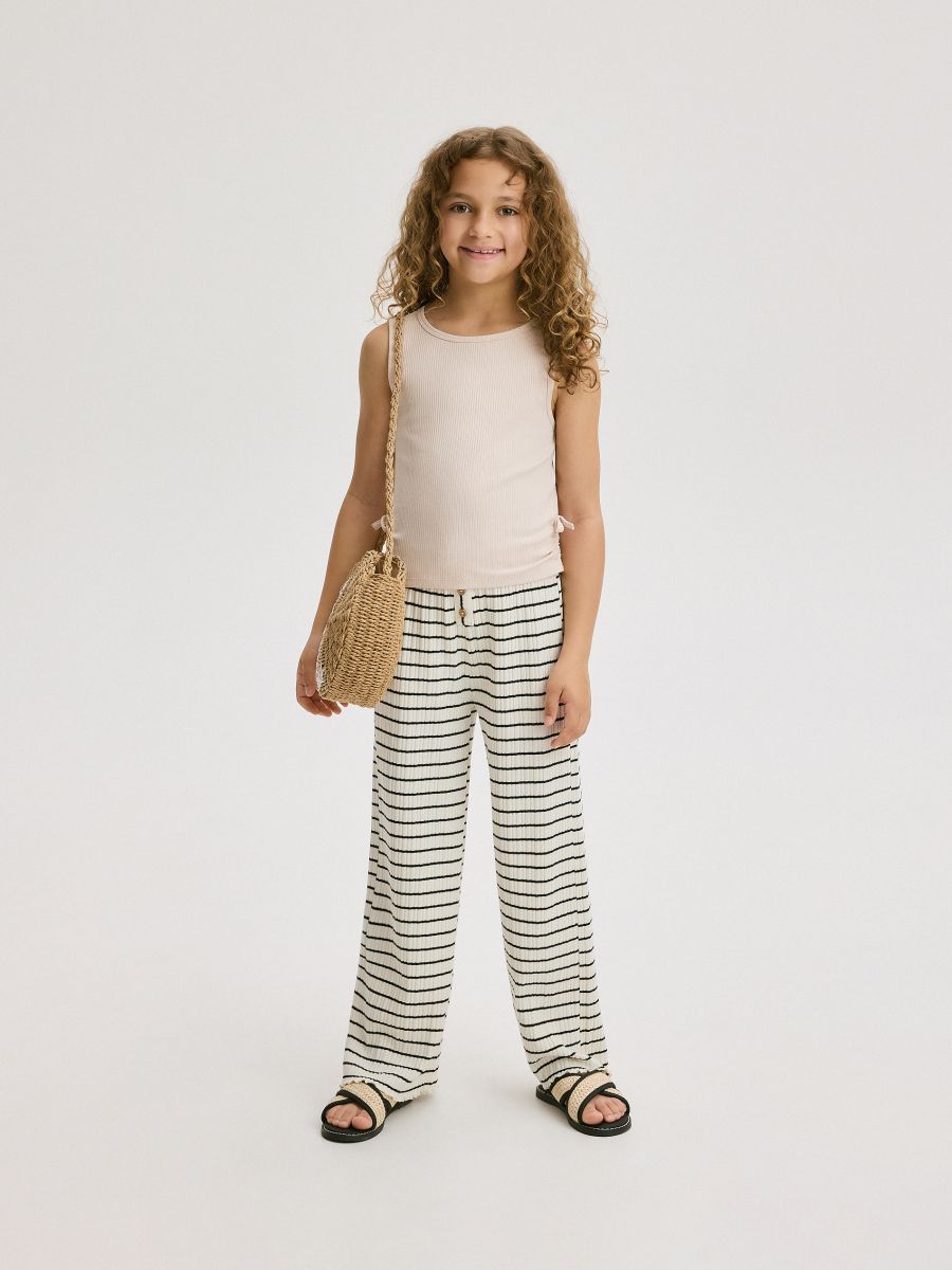 Stripe trousers - cream - RESERVED - 2