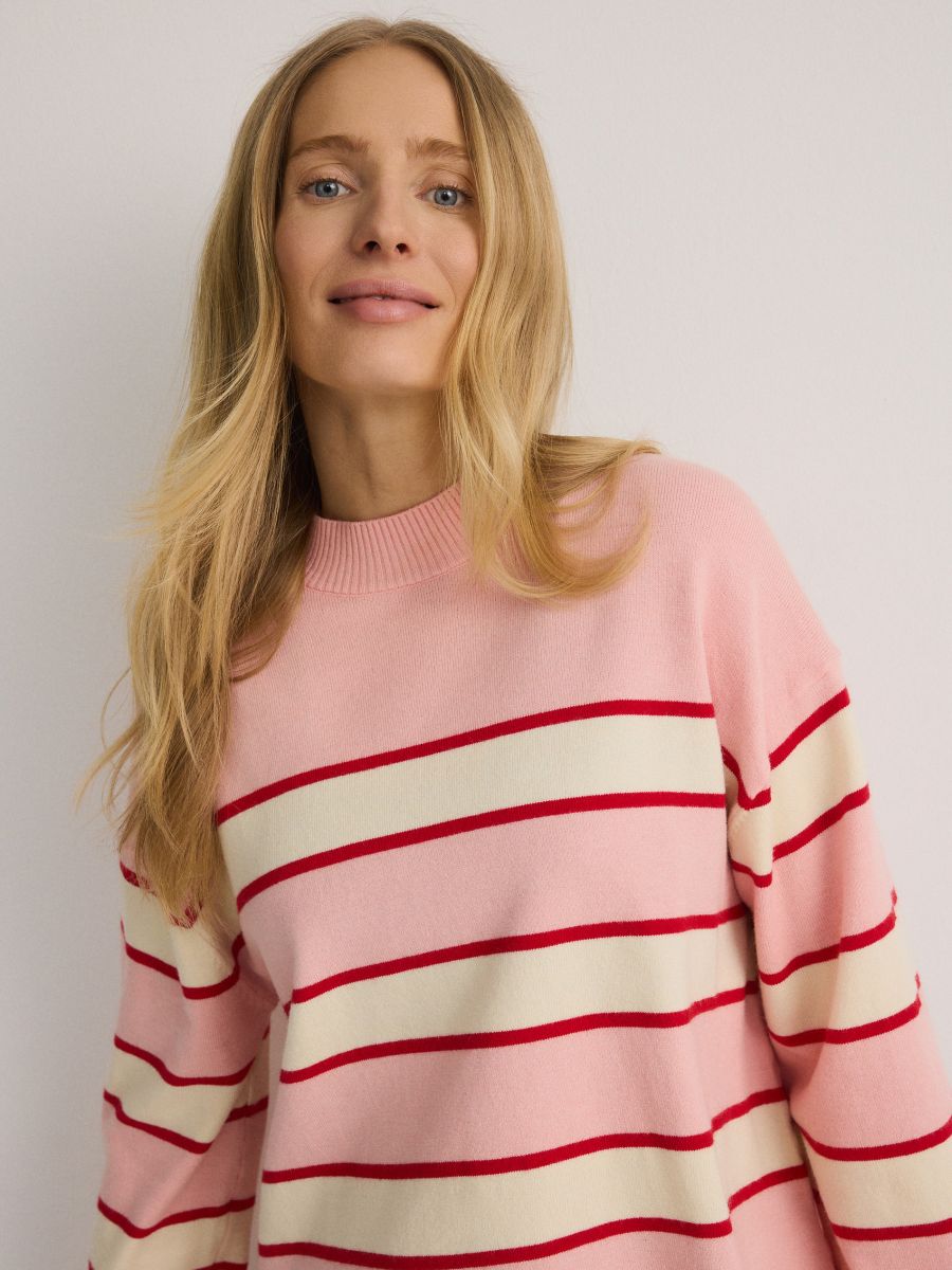 Pull à rayures - Multicolore - RESERVED - 4