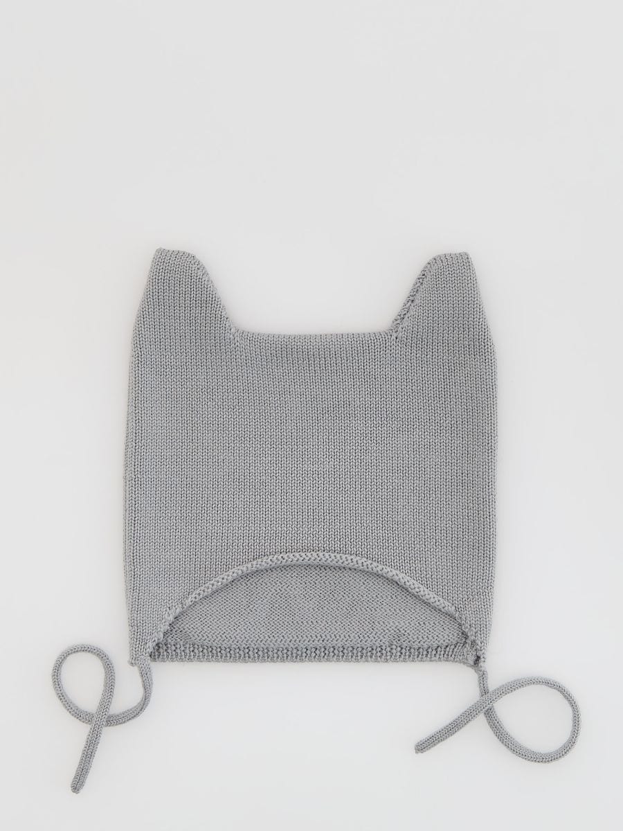 Wool beanie - light grey - RESERVED