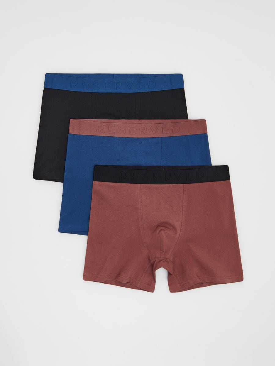 3 darab long boxer - acélkék - RESERVED