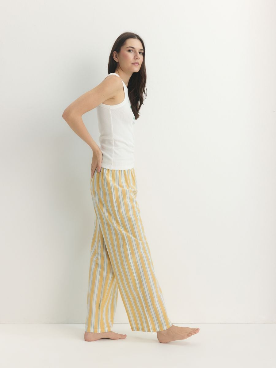 Zweiteiliges Pyjama-Set - creme - RESERVED - 3