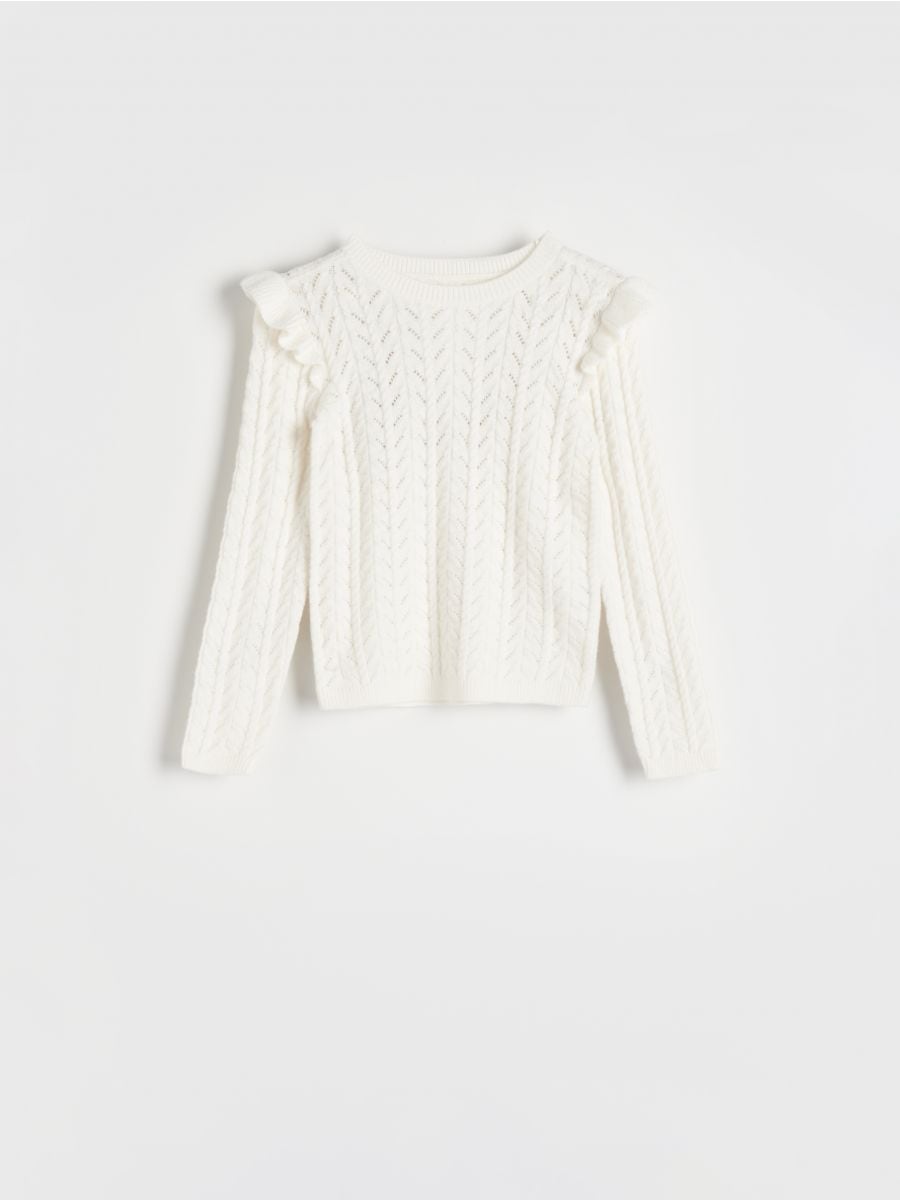 Pull ajouré - crème - RESERVED - 2