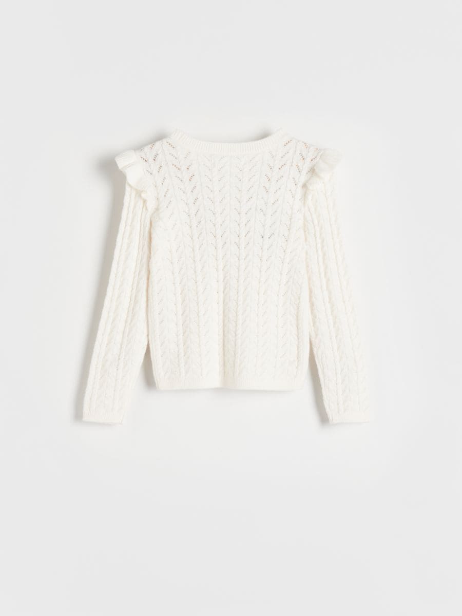 Pull ajouré - crème - RESERVED - 3