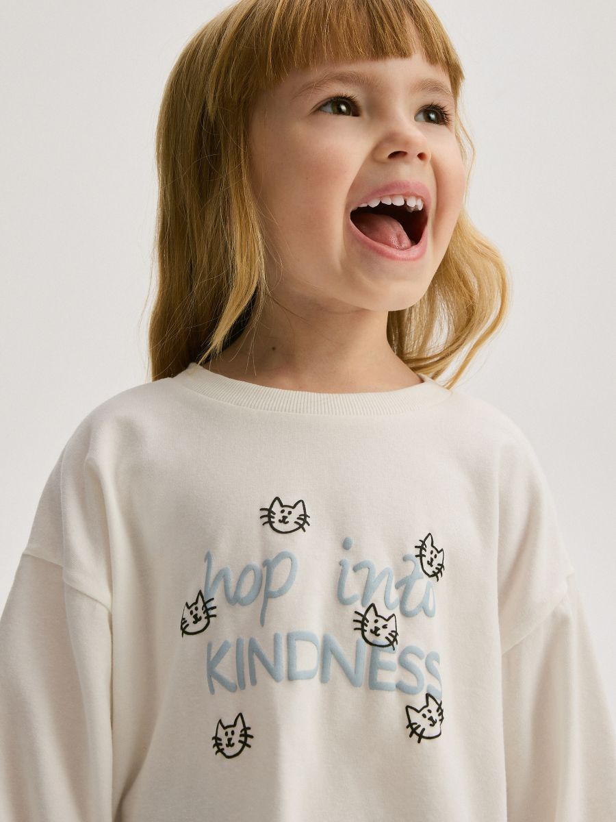 T-shirt with print - cream - RESERVED - 4