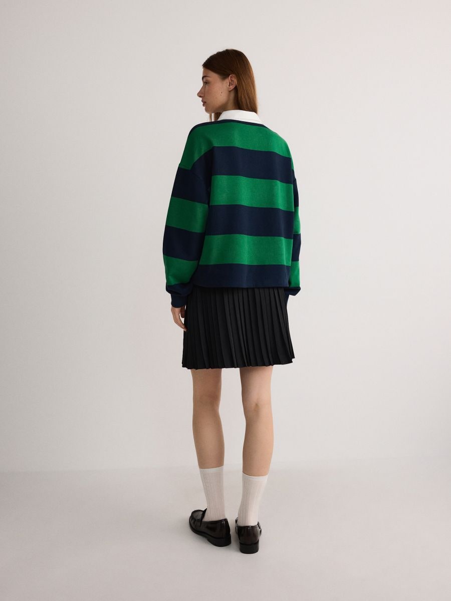 Pleated mini skirt - black - RESERVED - 2