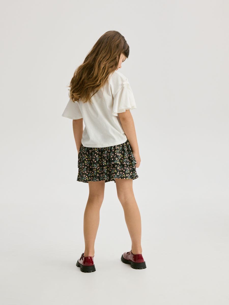 Ruffle hem blouse - cream - RESERVED - 5