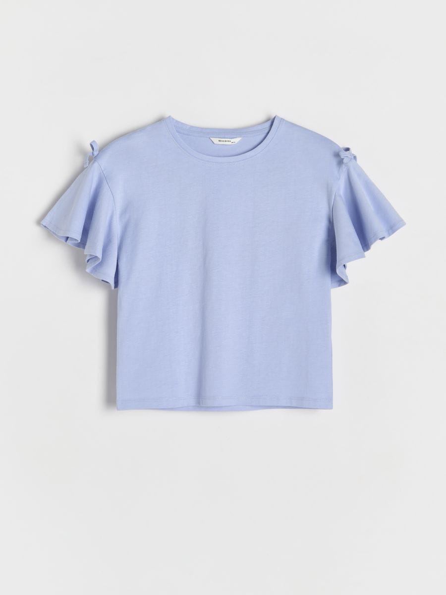 Ruffle hem blouse - lavender - RESERVED - 3