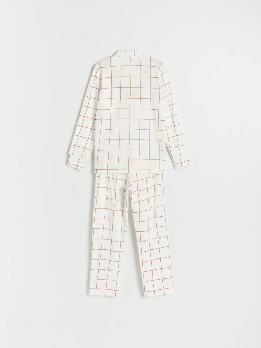 Check cotton pyjama set - cream - RESERVED - 2