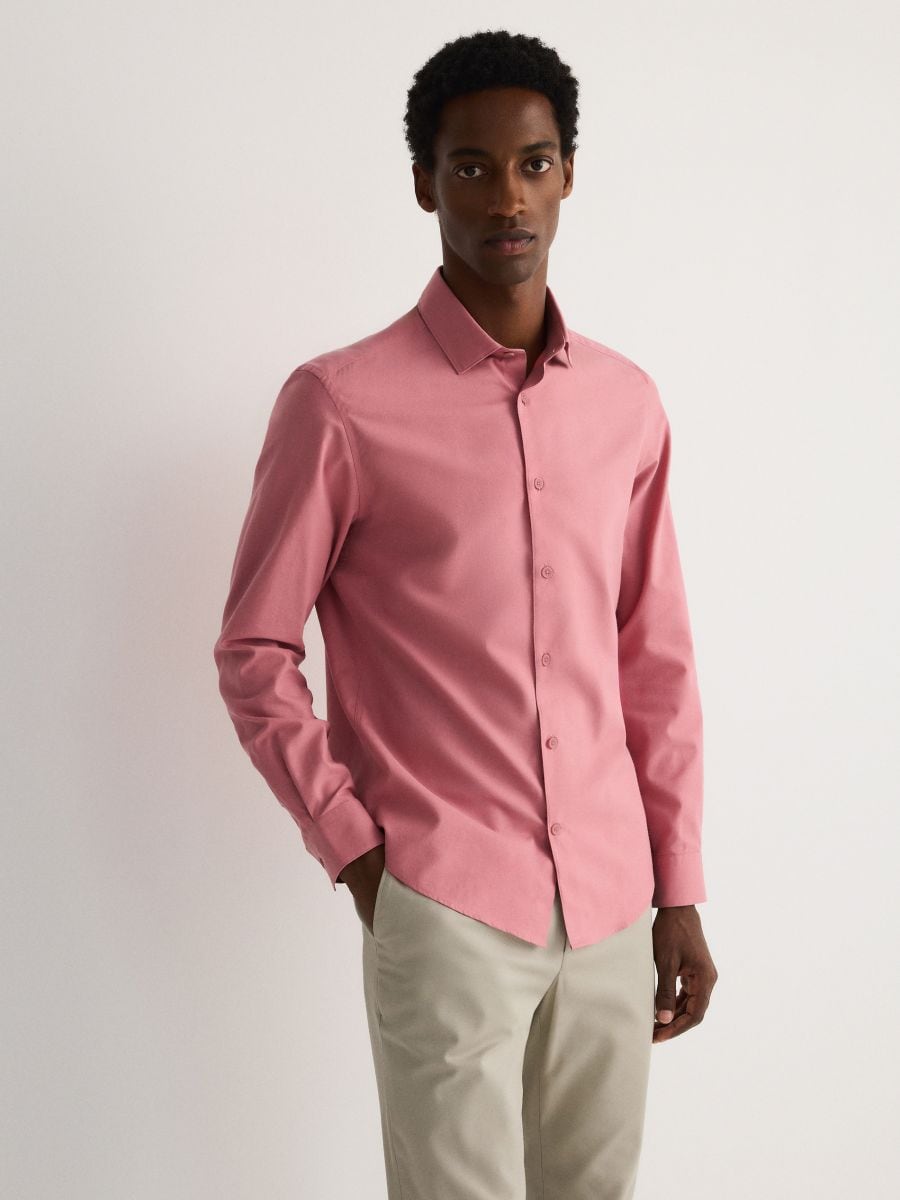 Camicia rosa cipria elegante top