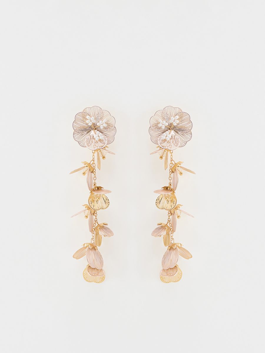 Long drop earrings - multicolor - RESERVED - 2