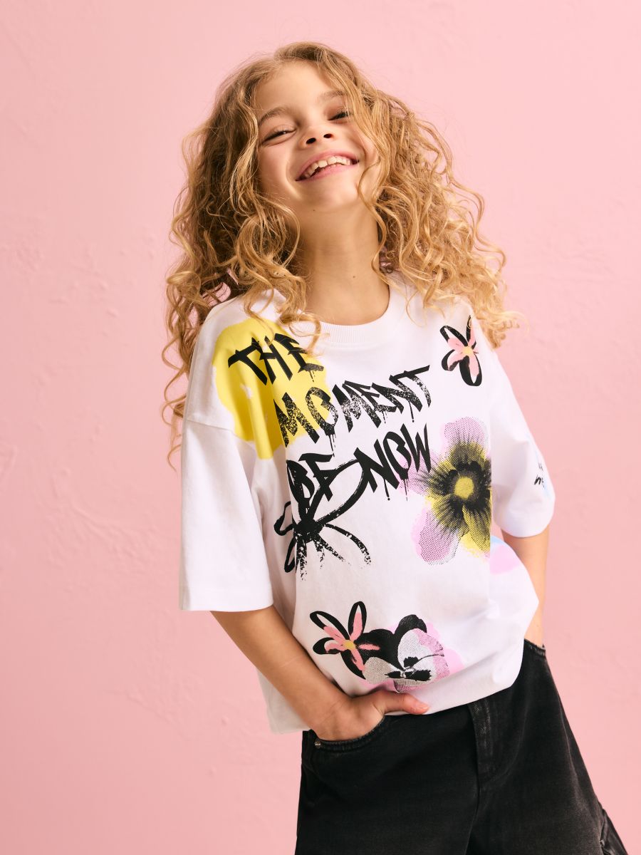 T-shirt with print - cream - RESERVED - 3