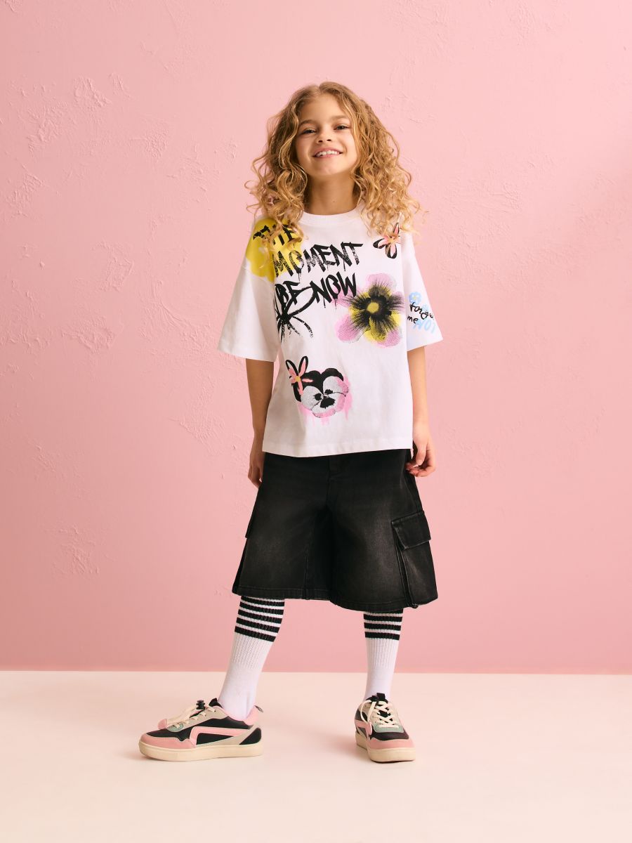 T-shirt with print - cream - RESERVED - 5