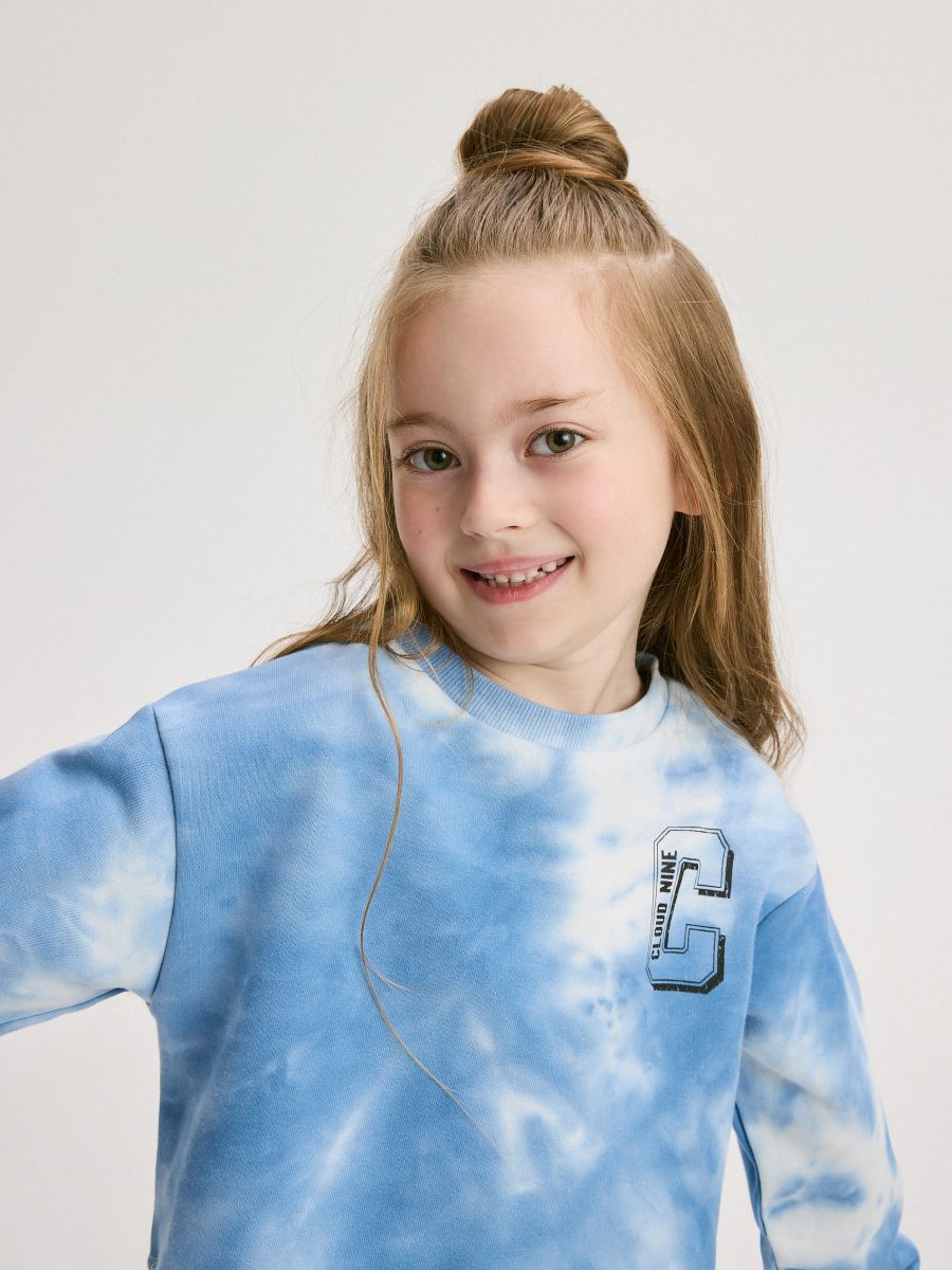 Tie dye effect sweatshirt - multicolor - RESERVED - 4