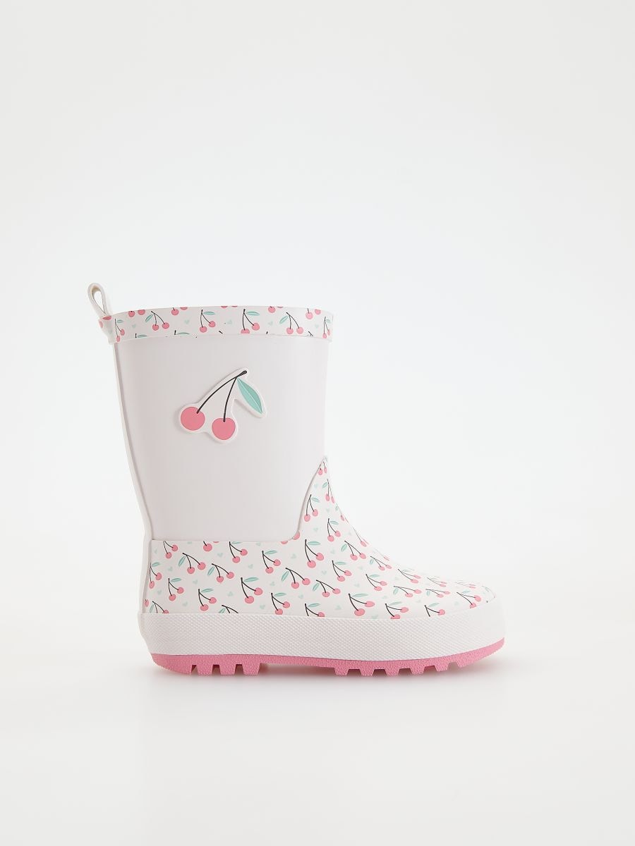 Patterned rain boots - cream - RESERVED - 3