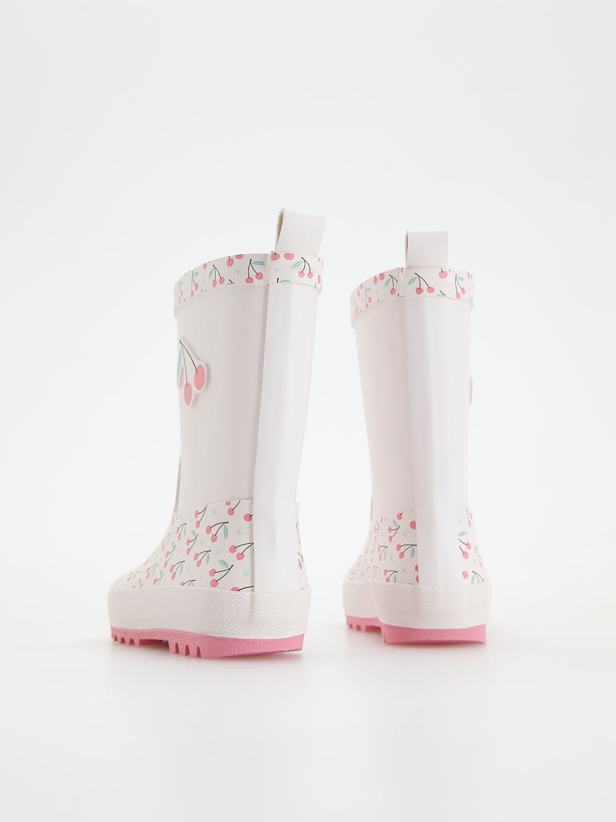 Patterned rain boots - cream - RESERVED - 6