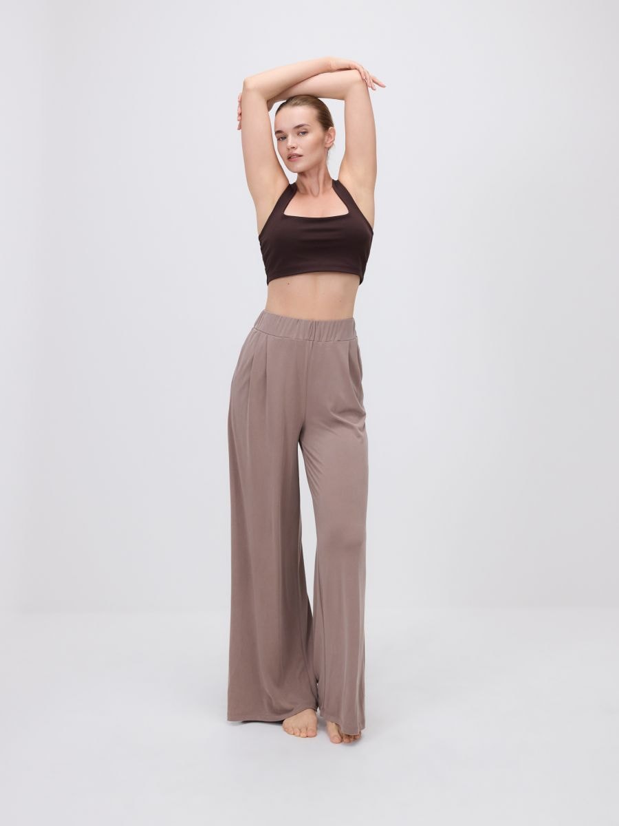 Wide leg pantalone - kafa - RESERVED