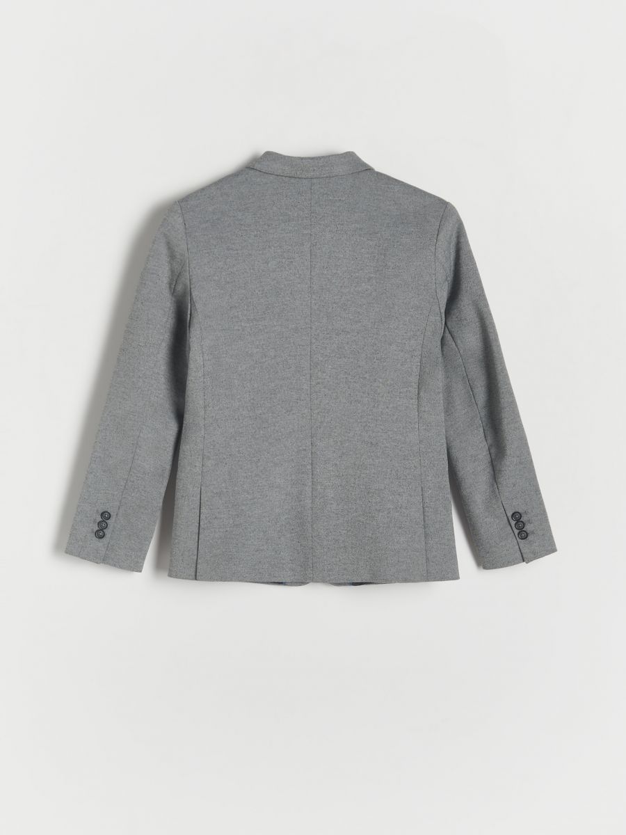 Melange blazer with pockets - light grey - RESERVED - 3