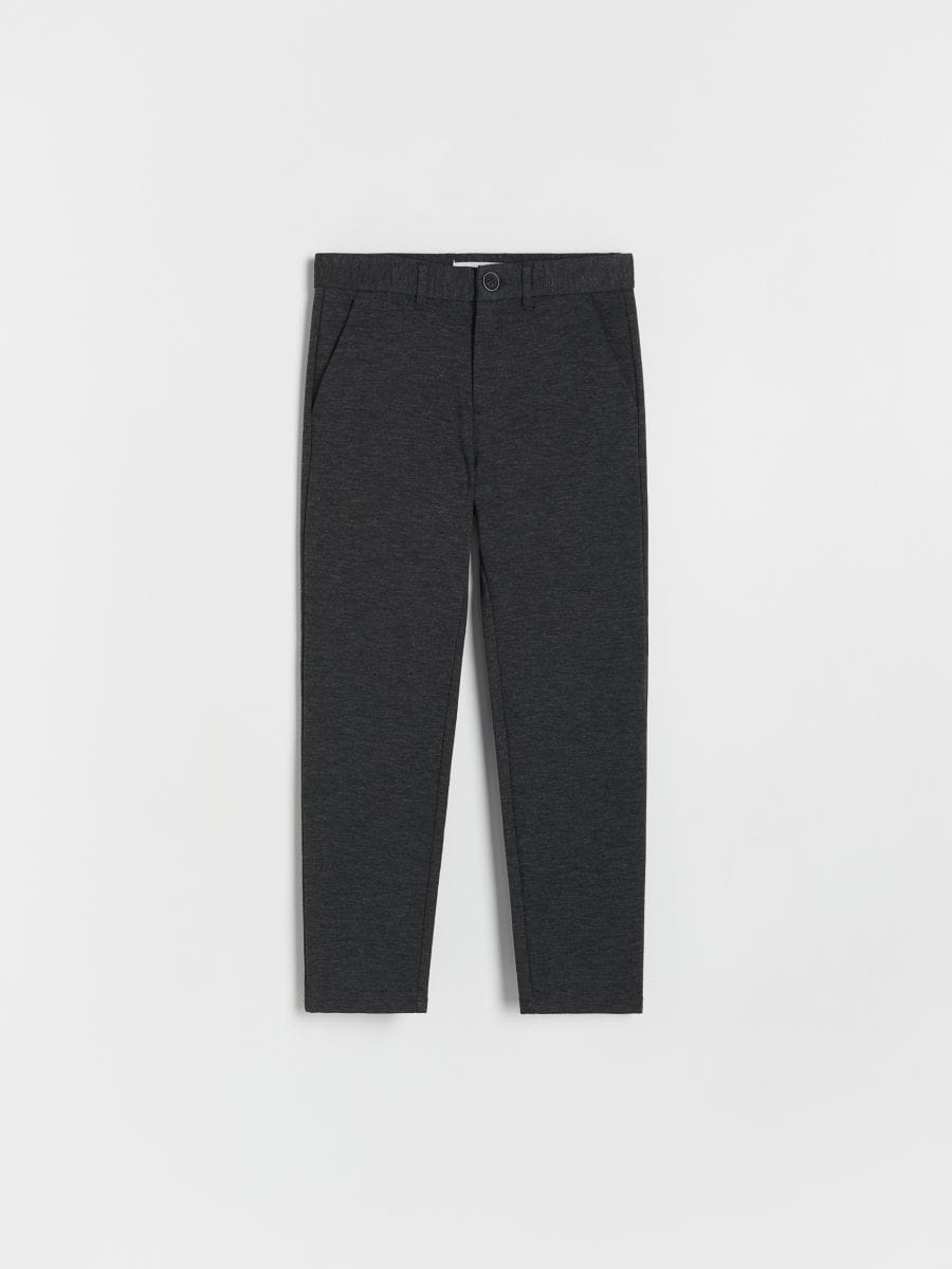 Elegant regular trousers - dark grey - RESERVED - 2