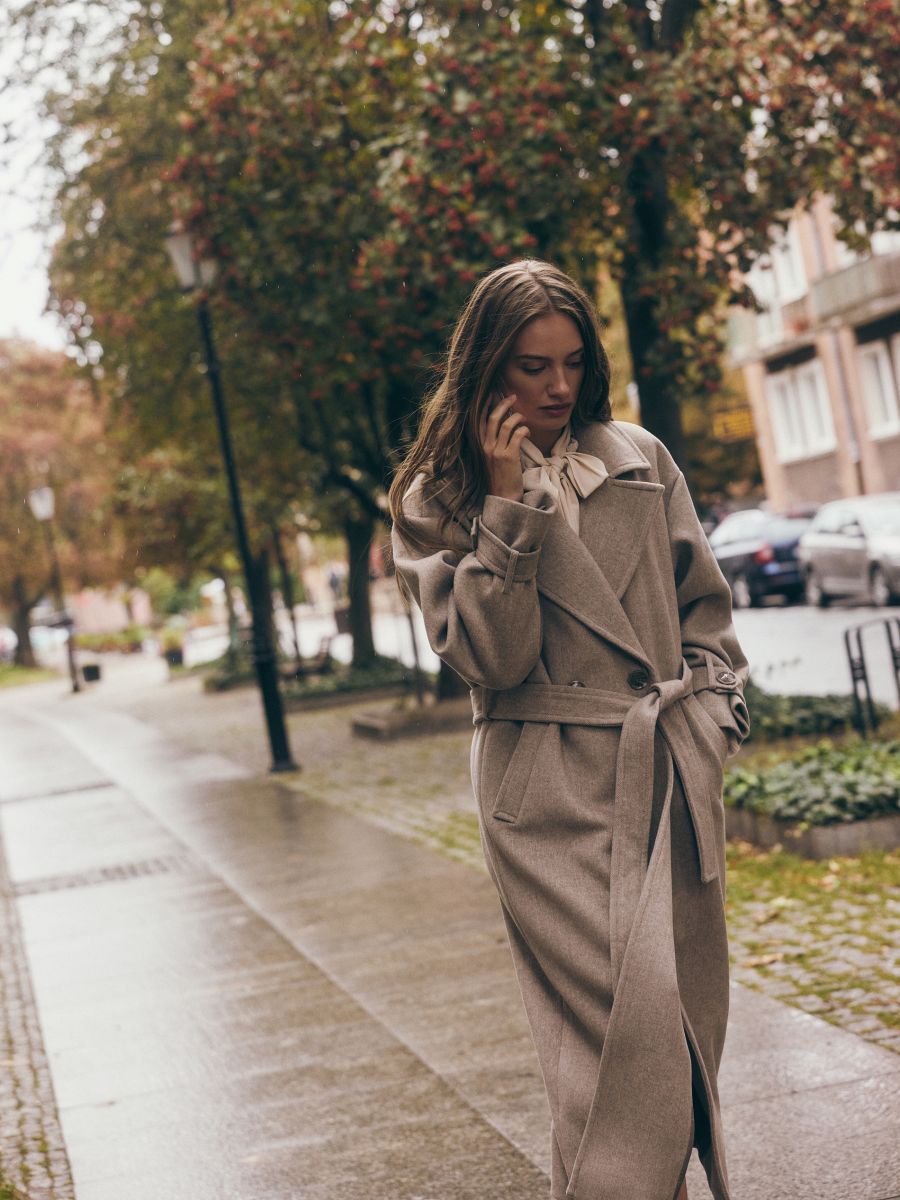 Taupe coat new arrivals
