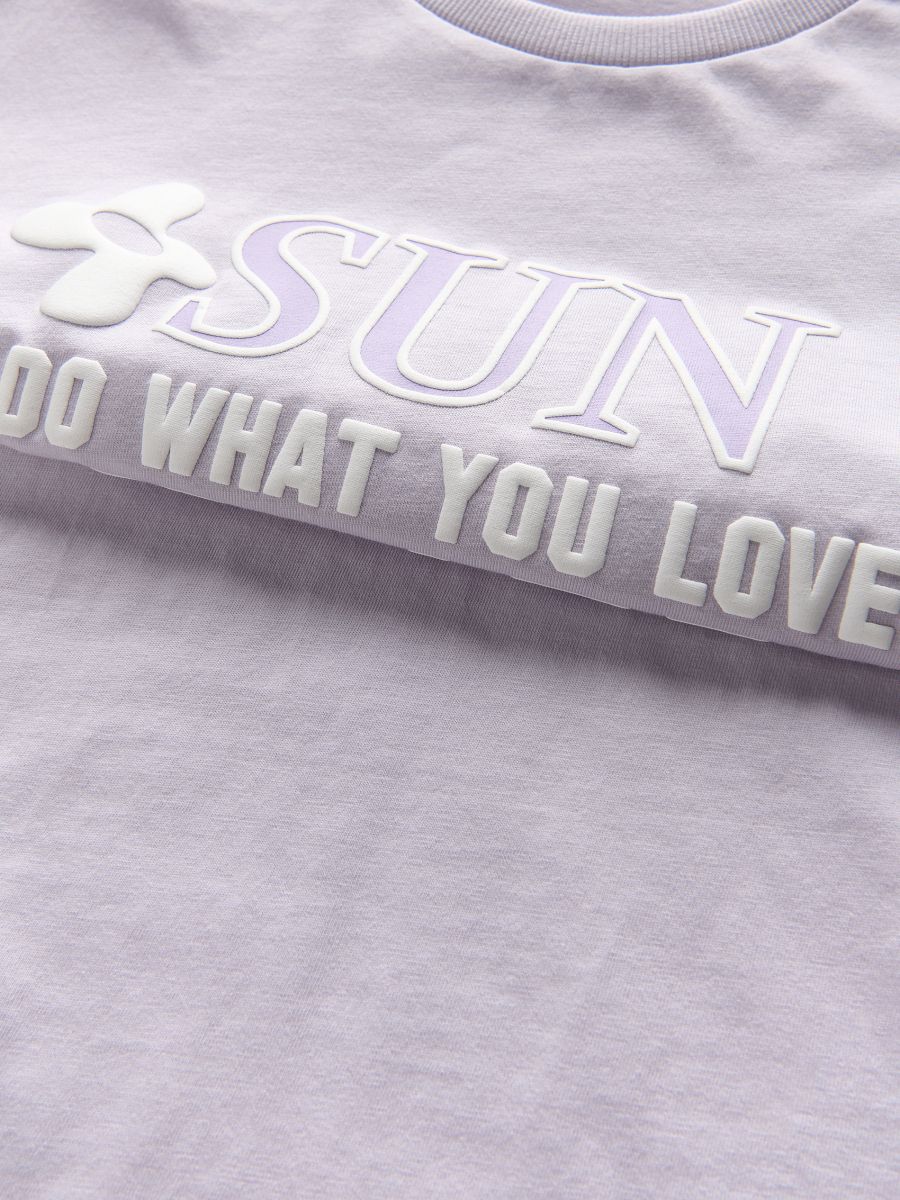 T-shirt with print - lavender - RESERVED - 4