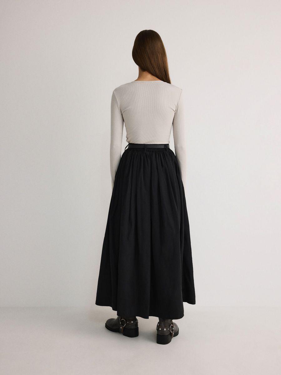 Nabran maxi krilo - črna - RESERVED - 4