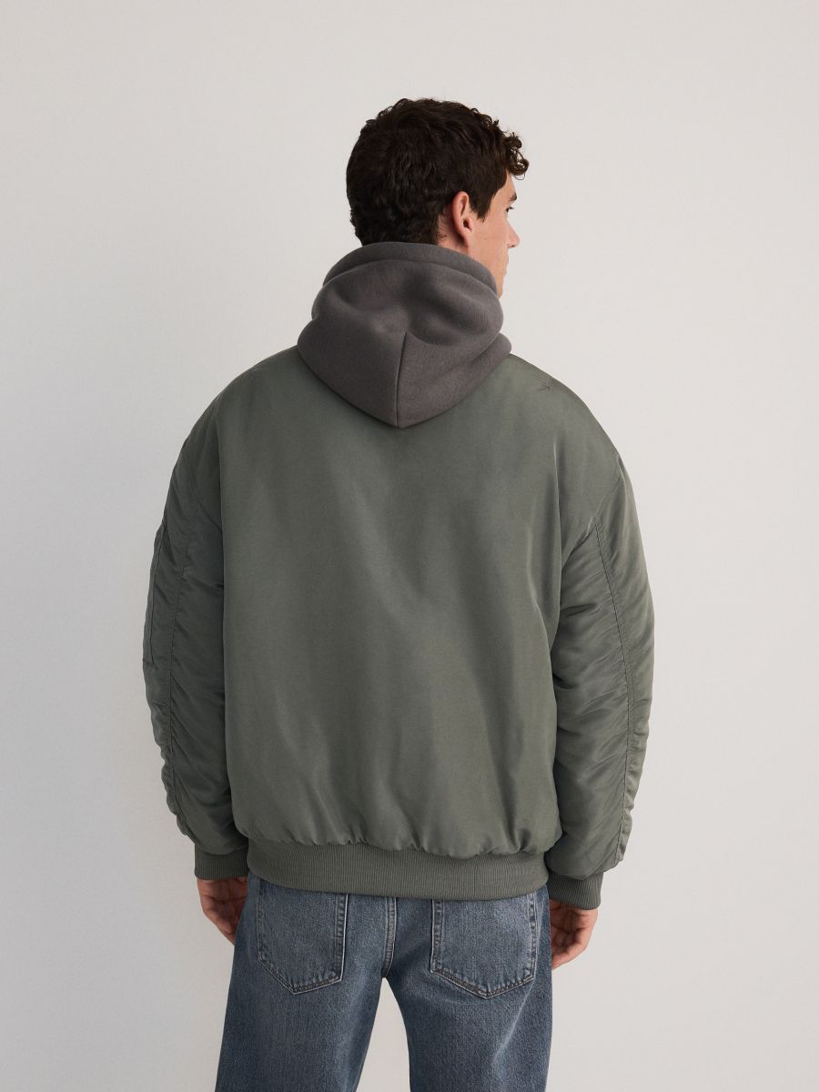 Bomber jacket with hood - light green - RESERVED - 6