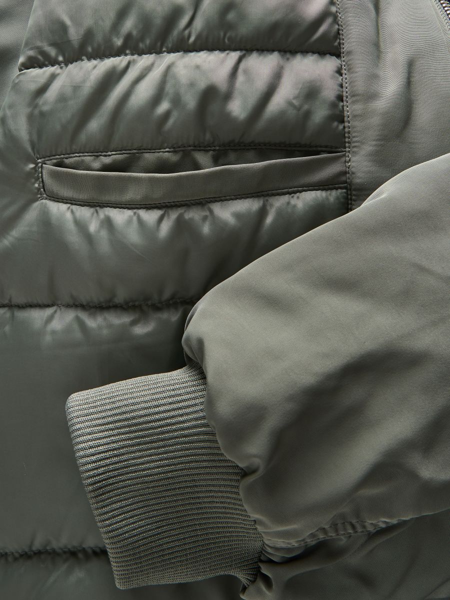 Bomber jacket with hood - light green - RESERVED - 8