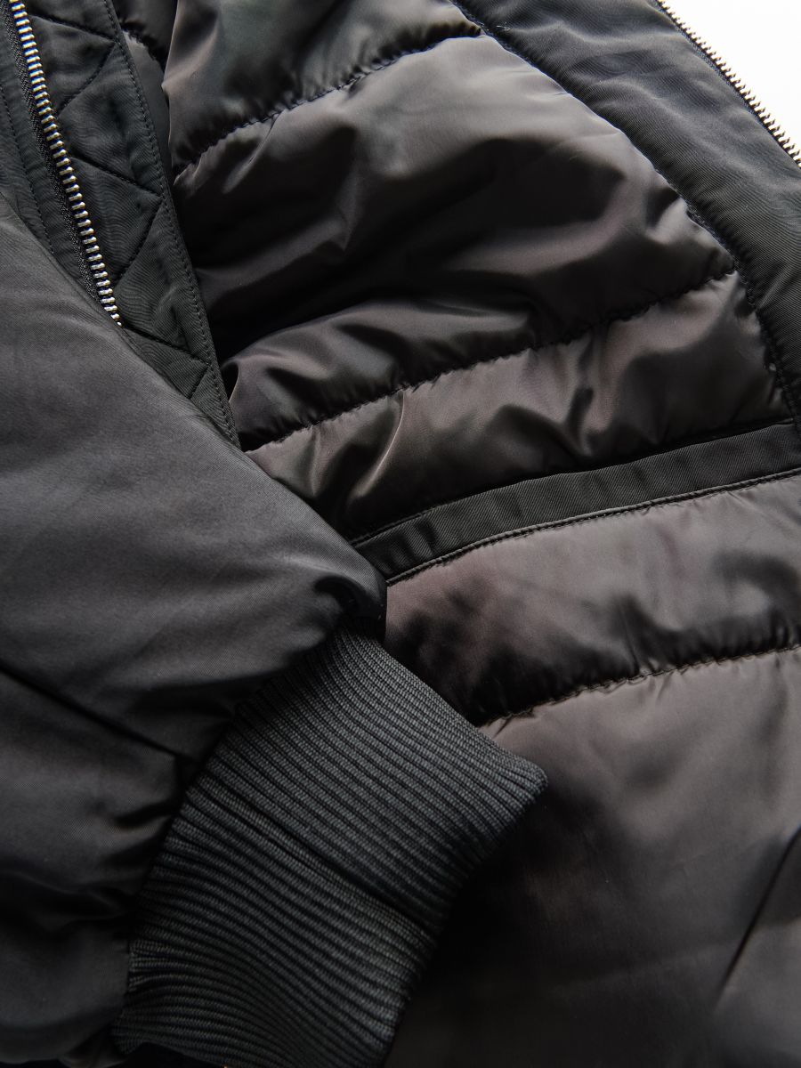 Bomber jacket with hood - black - RESERVED - 6