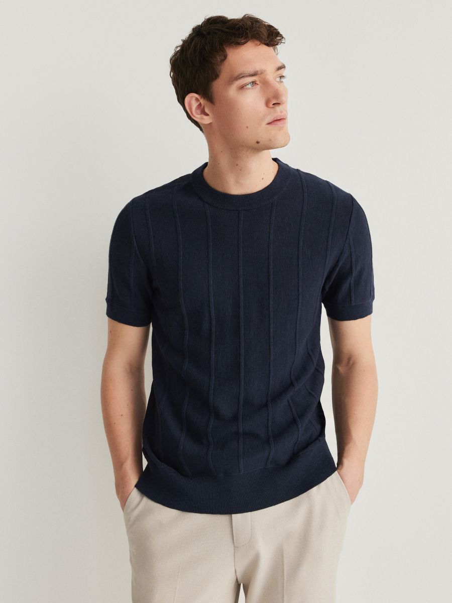 Round neck short sleeve jumper shop