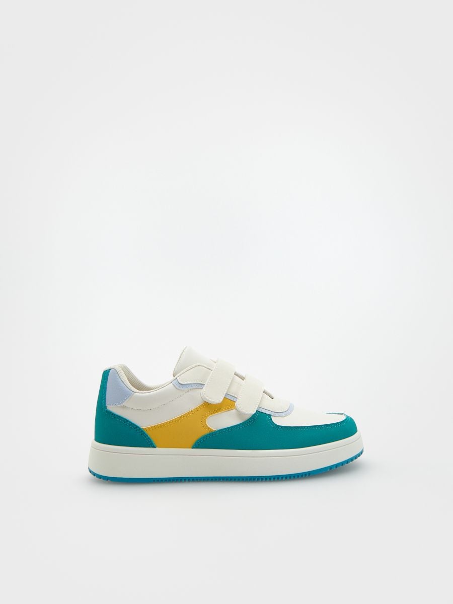 Trainers with Velcro fastening - cream - RESERVED