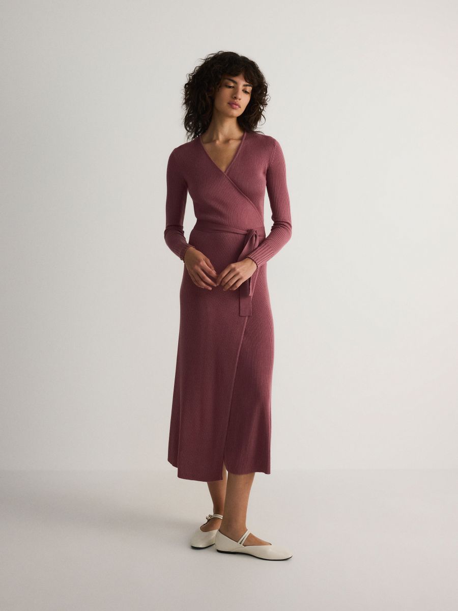 Abito a portafoglio midi on sale