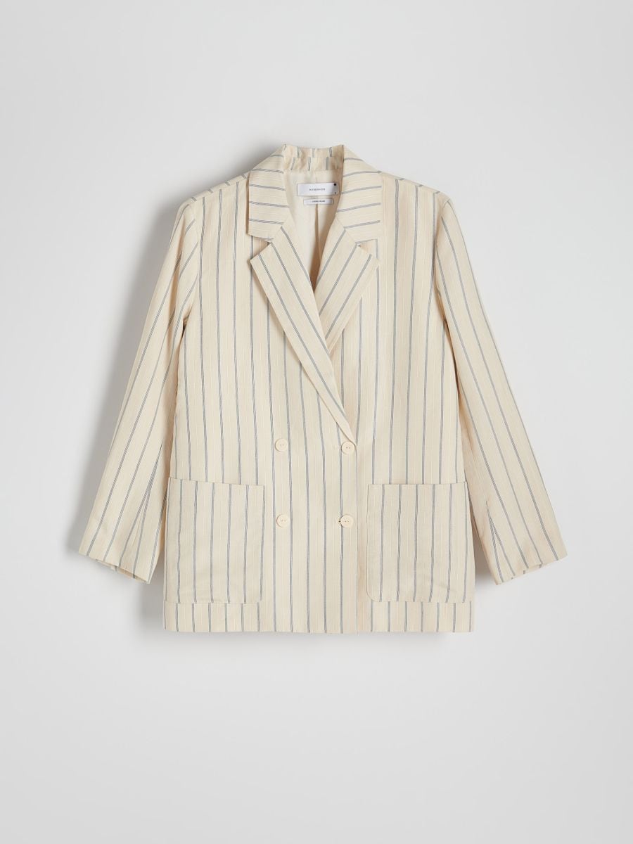 Lüotselli- ja linnasegust oversized-lõikega pintsak - mitmevärviline - RESERVED - 5