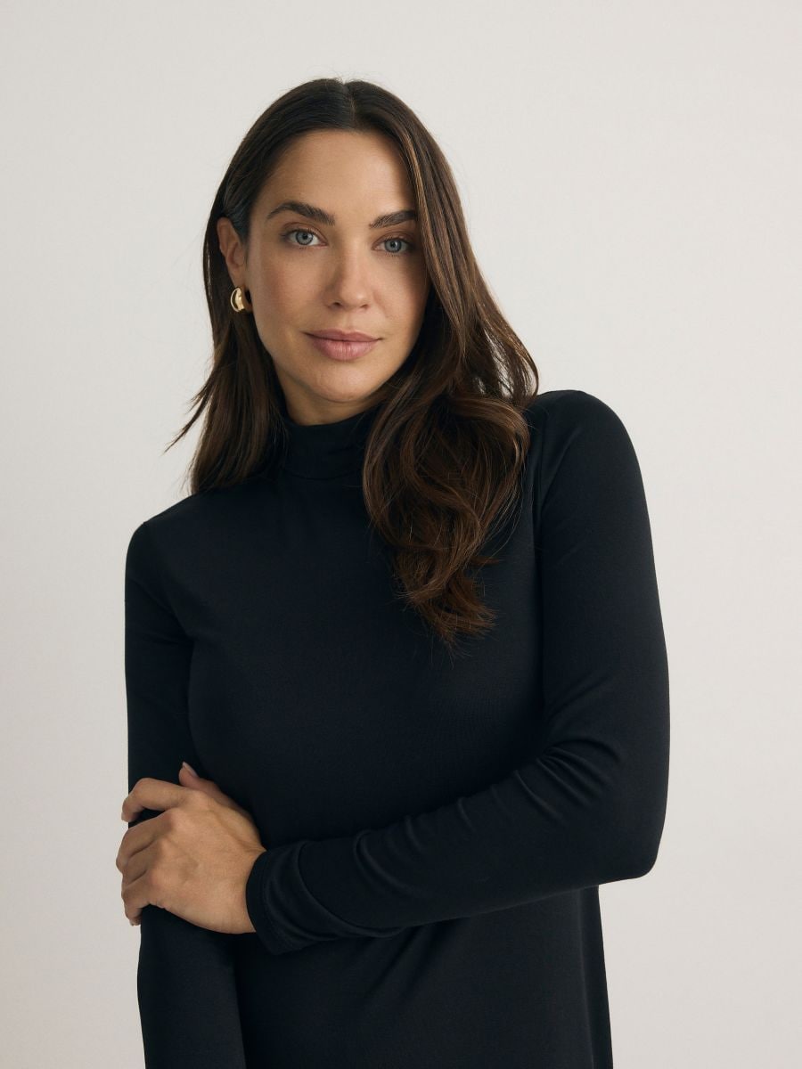 Strickkleid - schwarz - RESERVED - 2