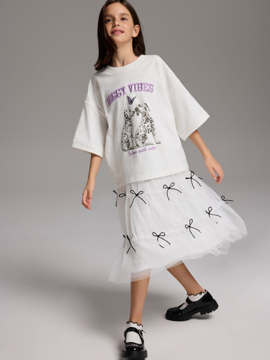 T-shirt with embroidery detailing - multicolor - RESERVED - 3