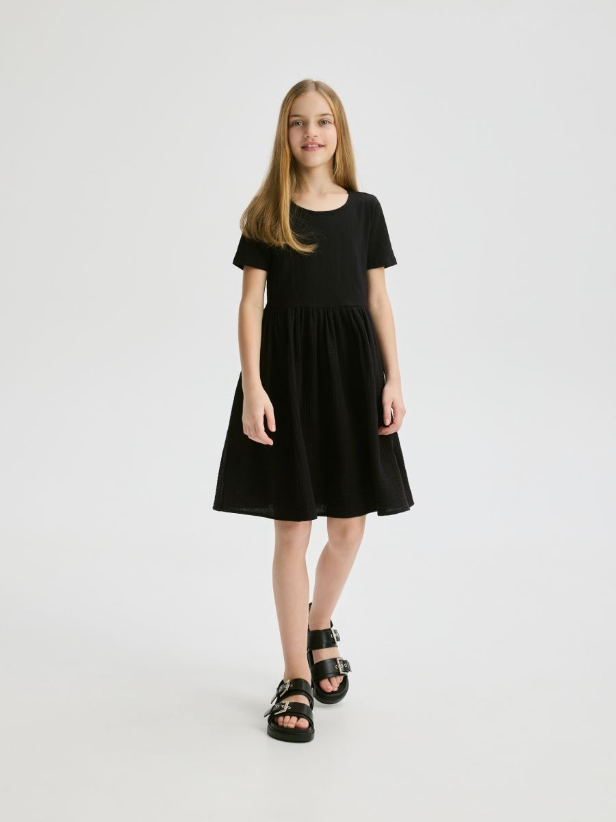 Dress with muslin bottom - black - RESERVED - 2