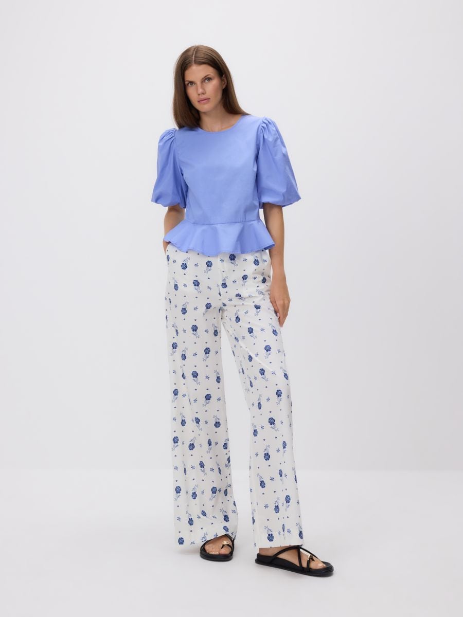 Hose mit Blumenmuster - bunt - RESERVED - 2