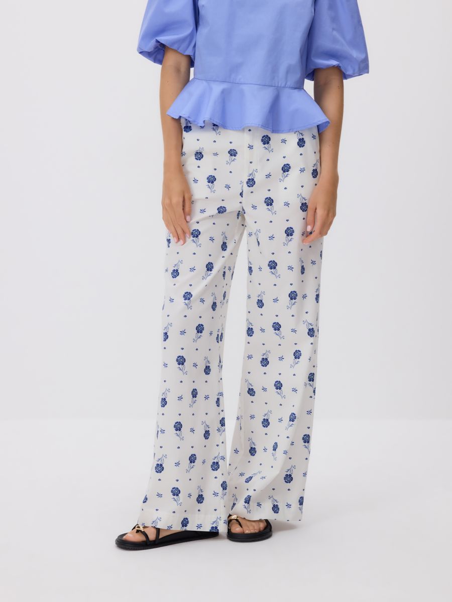 Hose mit Blumenmuster - bunt - RESERVED - 3