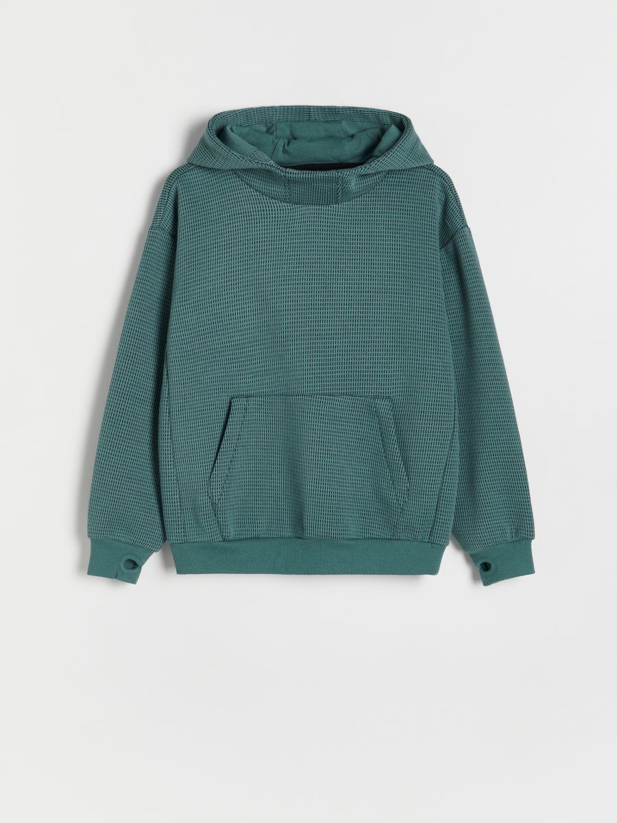 Bluză sport oversized - verde - RESERVED