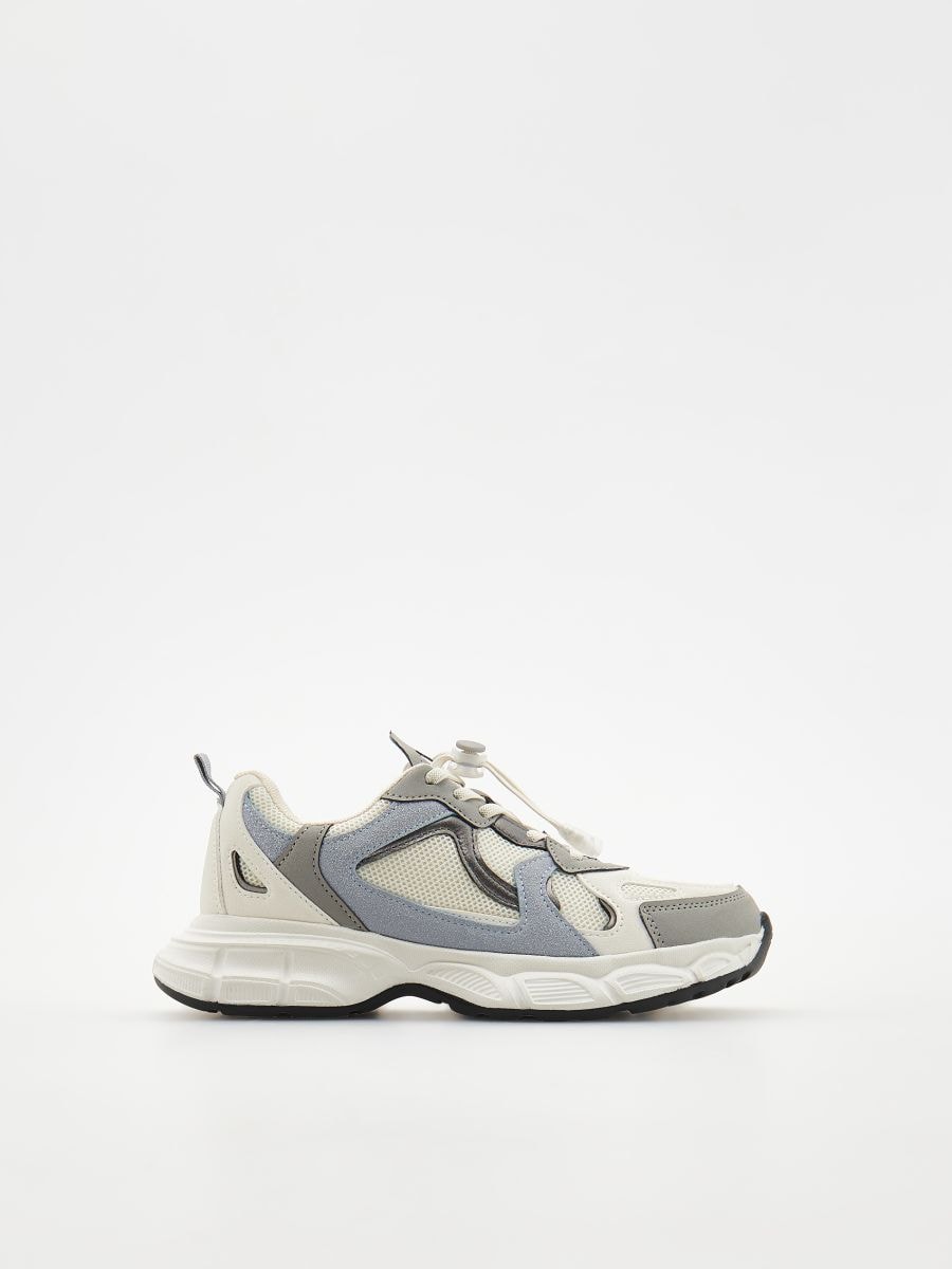 Sneakers med tyk sål - creme - RESERVED