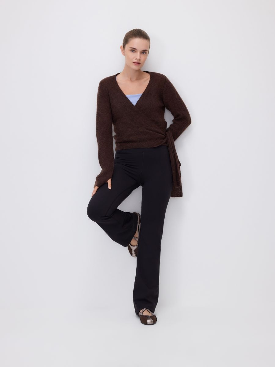Flare trousers - black - RESERVED