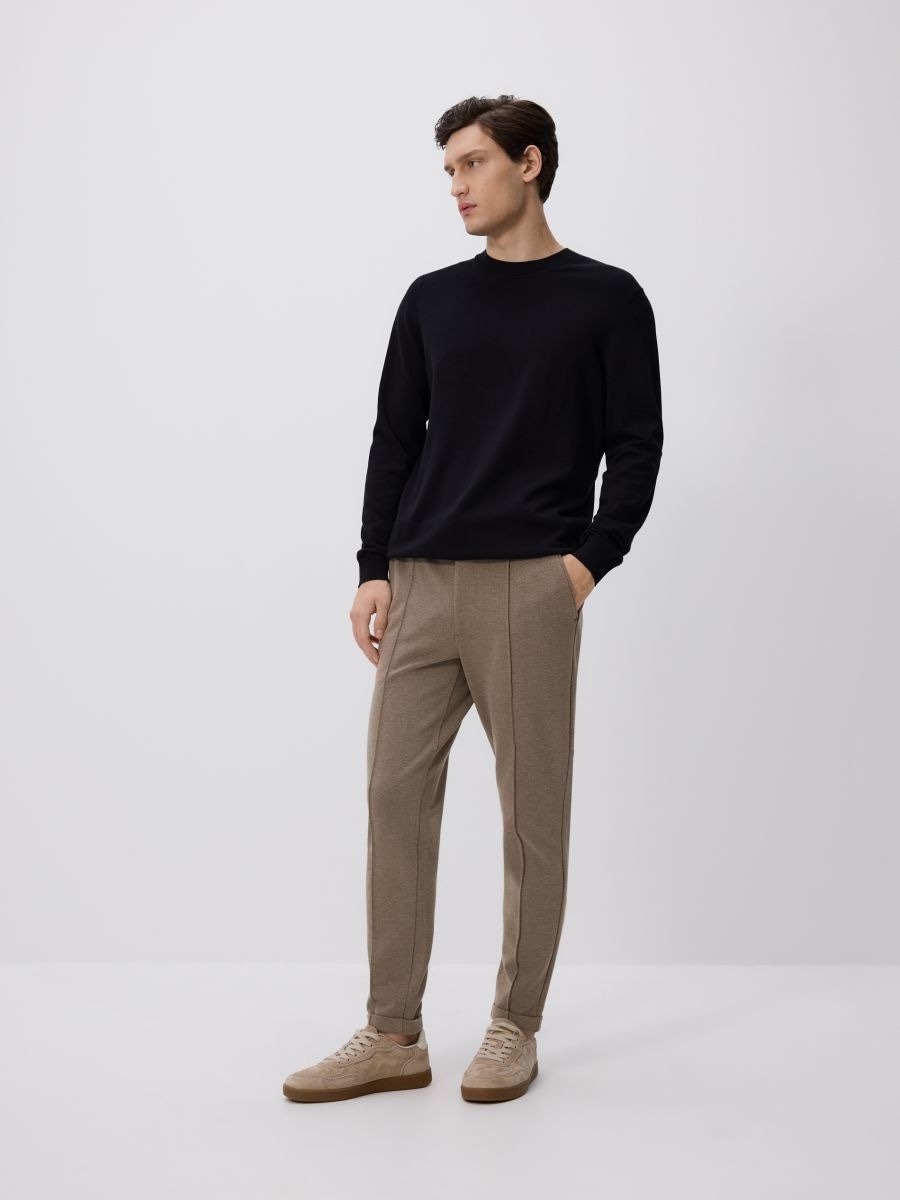 Chino slim trousers - beige - RESERVED
