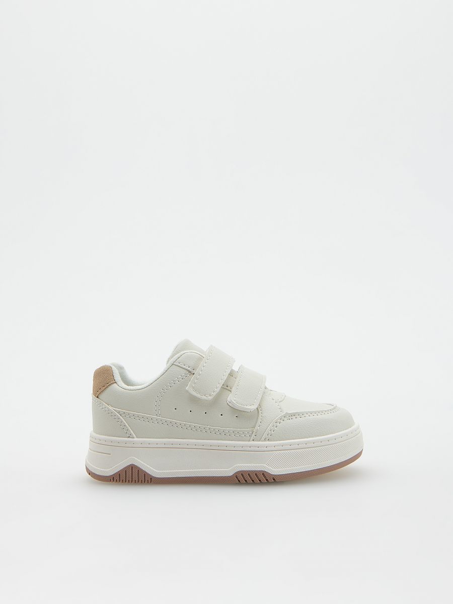Sneakers med velcrolukning - creme - RESERVED