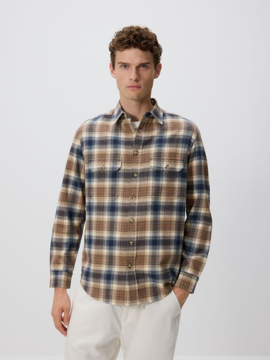 Regular fit check shirt - multicolor - RESERVED